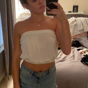 White crop top